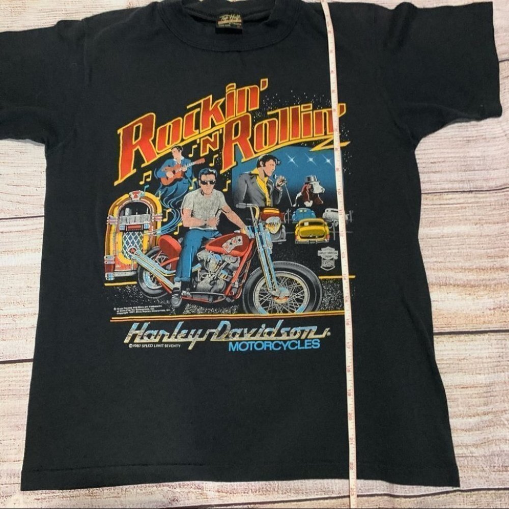 Vintage Elvis Presley Harley Davidson Tee - Picture 10 of 11